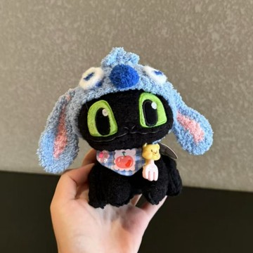 【臺灣出貨】【環球正版】史迪仔頭套無牙仔掛件公仔馴龍高手夜煞玩偶掛飾禮物