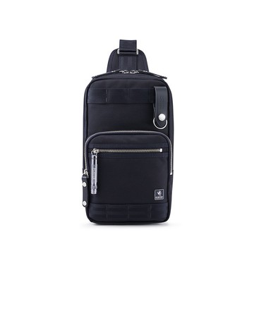 【PORTER INTERNATIONAL】NEW HEAT 單肩包 (黑色/深藍色) 11717-125