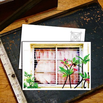 老屋顏 – 鐵窗花明信片