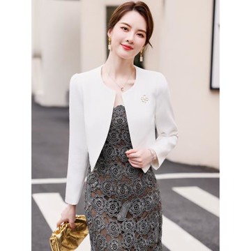 小香風短外套女2026春秋季新款時尚修身開衫百搭披肩裙子坎肩外搭