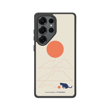 Galaxy S25 Ultra SolidSuit 黑 - ilovedoodle (Lim Heng Swee) - Cat Landscape - Hairball 貓咪貓球