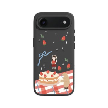 iPhone Air SolidX 黑 - 咻咻熊 XiuXiubear - 草莓園的下午茶