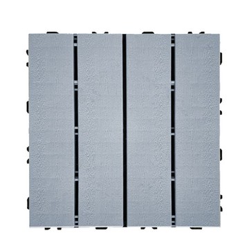 日式木紋防水拼接地板灰-9入