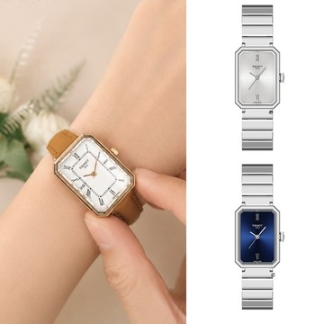 TISSOT 天梭 官方授權 SRV系列 復古簡約方型腕錶 女錶 手錶-30x21,8mm T1601103603300
