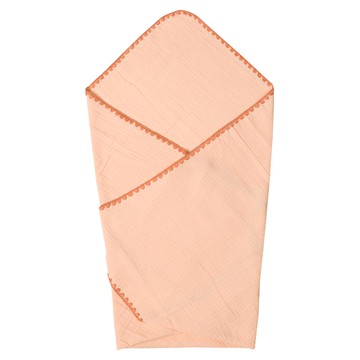 akachan honpo - 包巾-蓬鬆穆斯林綿紗-粉紅色 (80×80cm)