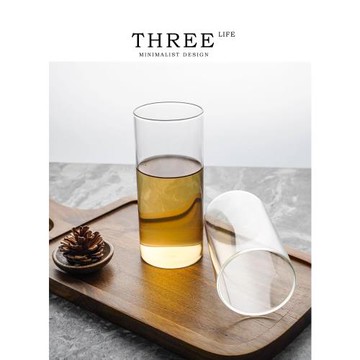 Tlife·See·杯具玻璃杯家用餐廳日式簡約風直筒輕薄咖啡杯 |見一