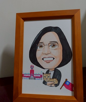 麥克筆似顏繪 / 客製化Q版人像(半身) / 背景留白