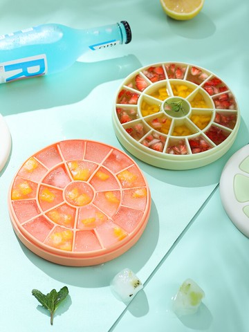 冰塊模具家用硅膠冰格制冰盒速凍器帶蓋網紅創意冰箱凍冰塊神器