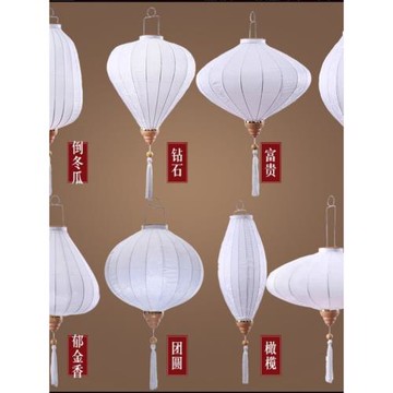 新年元旦裝飾商場大型布景白色掛燈節日婚禮裝飾戶外防水燈籠