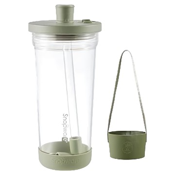 Corelle Brands 康寧餐具 Snapware Tritan跳跳吸管杯 海洋系列  海龜綠  840ml  1個