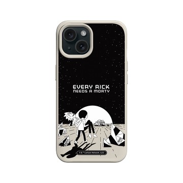 iPhone 15 SolidX 貝殼灰 - 瑞克和莫蒂 Rick and Morty - Every Rick Needs a Morty