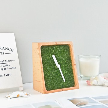 【居家擺設】原木靜音桌鐘 禮物推薦 簡約療癒清新 居家必備 療癒