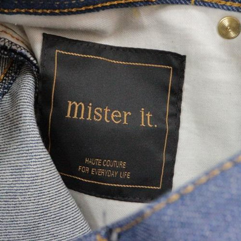 mister it. ミスターイット 22SS Anne B デニムパンツ S インディゴ  