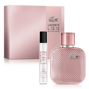 LACOSTE 經典流光玫瑰女性淡香精禮盒(淡香精50ml+小香7.5ml)