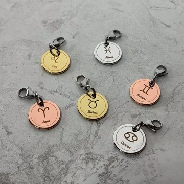 【畢業禮物首選】Metalmorphose｜專屬星座金屬掛飾 12星座 生日禮 交換禮物 鑰匙圈掛飾 畢業贈禮