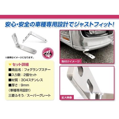 17スーパーグレート　低床、高床、リップ有り フォグランプステー、ステンレス Amazon.co.jp: 17スーパーグレート用 フォグランプ ステー