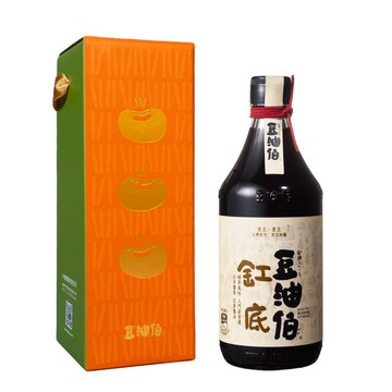 【豆油伯】缸底釀造醬油500ml 禮盒(送禮自用皆宜)