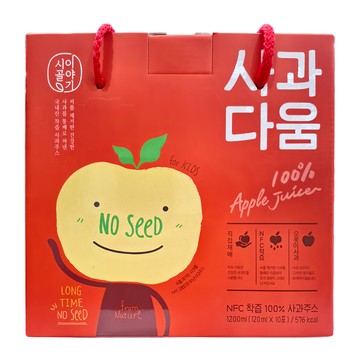 韓國蘋果汁 Set 100%蘋果原汁 (120ml x 10包) NFC榨汁  1.2L  1盒
