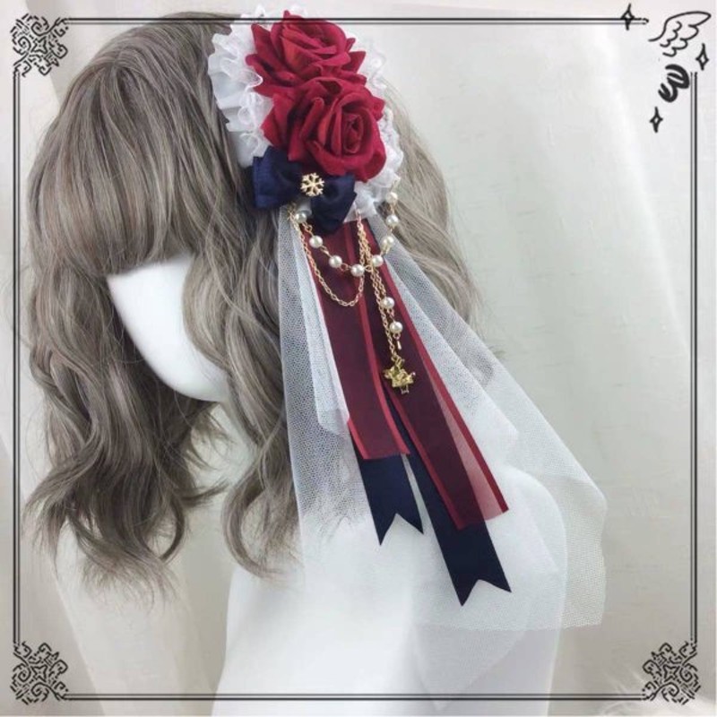 A ヘッドドレス 髪飾り ロリータ 仮装 コスチューム コスプレ 甘ロリ リボン ピンク ゴスロリ 新品 ロズ 薔薇 通販 Lineポイント最大0 5 Get Lineショッピング