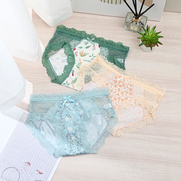 雪蕾兒-日系小碎花褲(F)