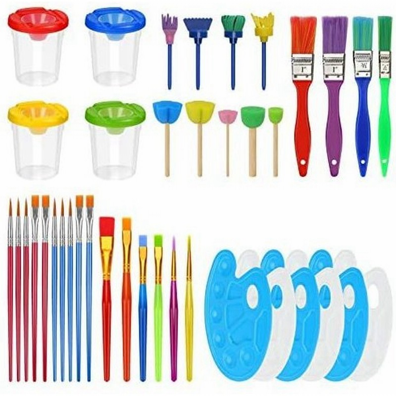 Anna 画材筆 ペイント ブラシ 絵画セット 子供 大人 水彩 Diy用 絵の具 落書きペン 画筆 水彩筆 油絵筆 アクリル筆 丸筆 短毛筆 通販 Lineポイント最大0 5 Get Lineショッピング