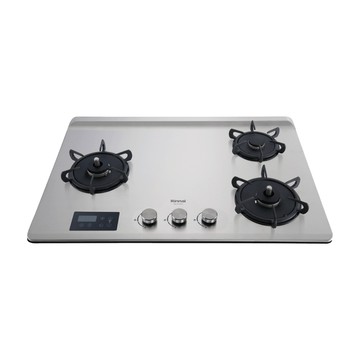Rinnai 【全省安裝】RB-A3760S 三口緻溫定時不銹鋼檯面爐/大天板