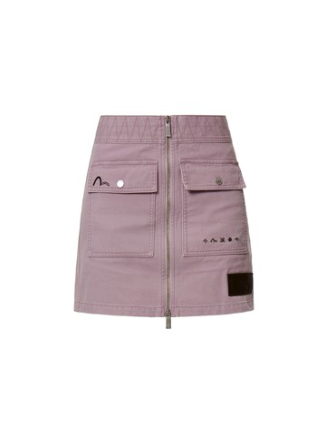 Pigment-dyed Cargo Skirt