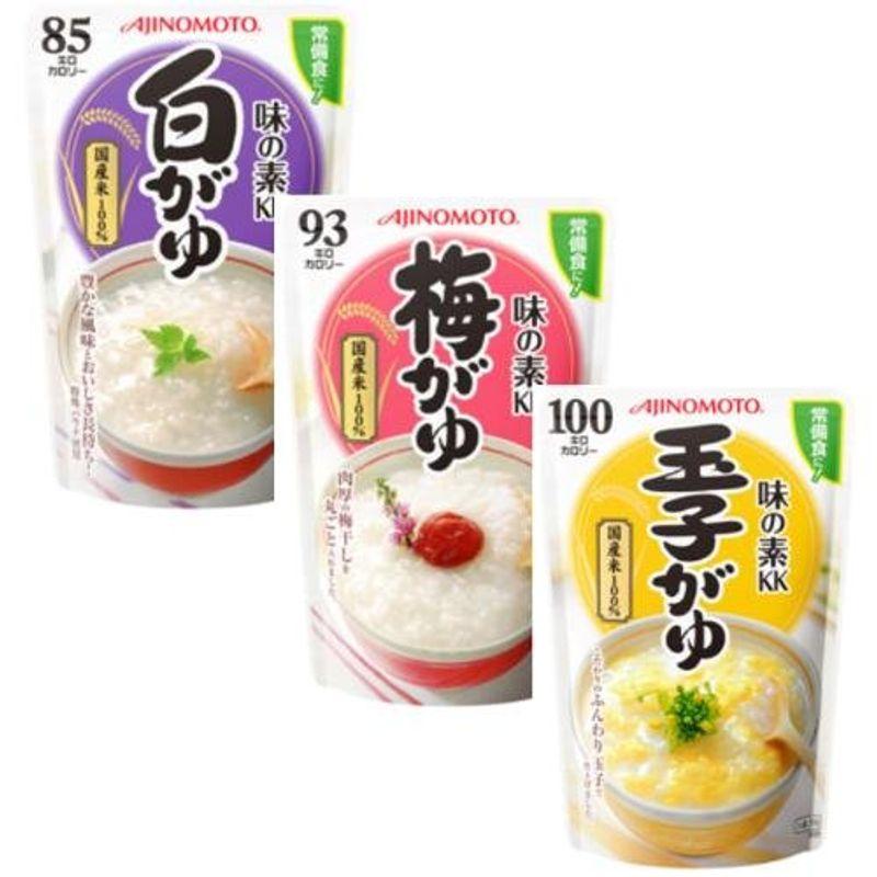 味の素 おかゆ3品（白がゆ、梅がゆ、玉子がゆ）各9個 合計27個セット