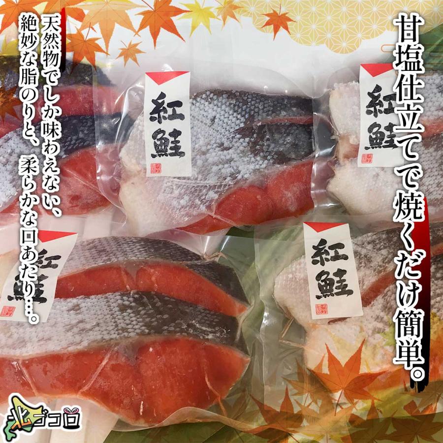 天然紅鮭 1切100g×2切 5パック 計10切1kg 冷凍