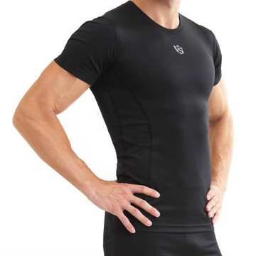 【Vital Salveo 紗比優】男機能運動緊身短袖上衣(運動.健身 緊身衣/內搭衣/壓力短袖)