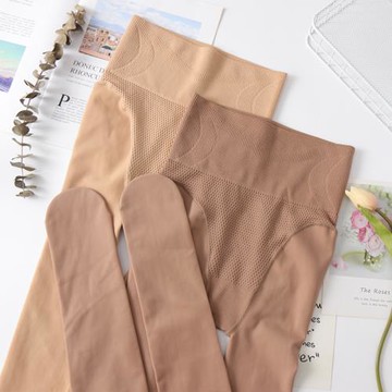 鋼絲襪女薄款秋季連褲襪中厚膚色光腿神器春秋款深膚肉色打底褲冬