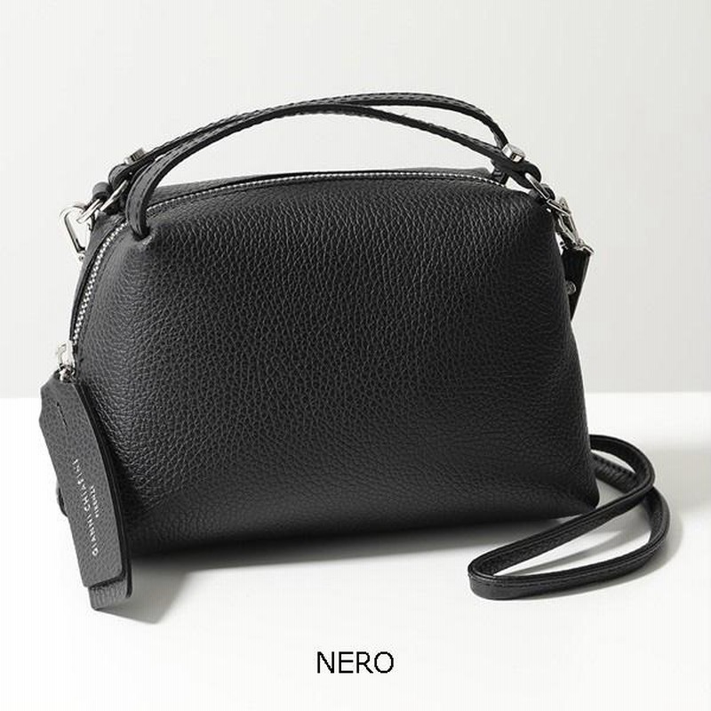 【GIANNI CHIARINI】黒レザー ハンド・ショルダーバッグ GIANNI CHIARINI ジャンニキアリーニ ショルダーバッグ