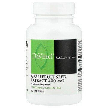 DaVinci Laboratories, 葡萄柚籽提取物，400 毫克，60 粒膠囊