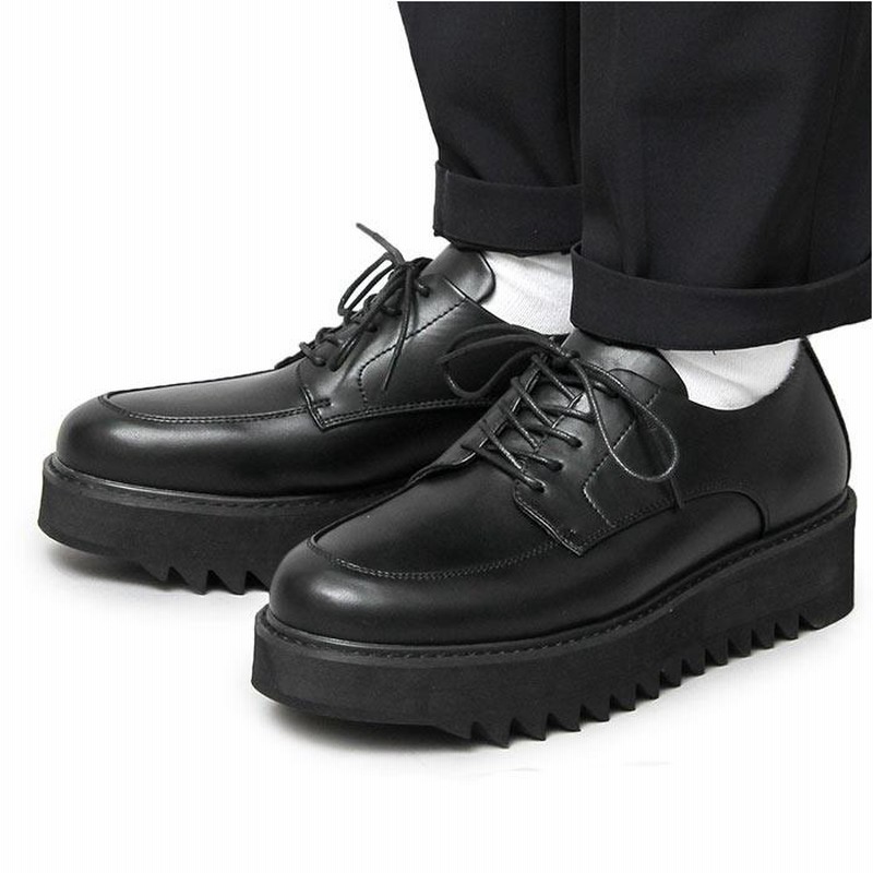 グラベラ 靴 メンズ Glabella Glbt 219 通販 ブランド フェイクレザー 革靴 厚底 厚底靴 ブラック 黒 紐靴 おしゃれ きれいめ カジュアルシューズ シンプル 通販 Lineポイント最大0 5 Get Lineショッピング