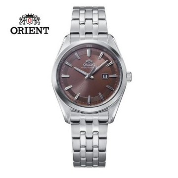 ORIENT 東方錶 DATE 系列 太陽能經典腕錶 鋼帶款 咖啡色 RA-WG0603R - 32.1 mm