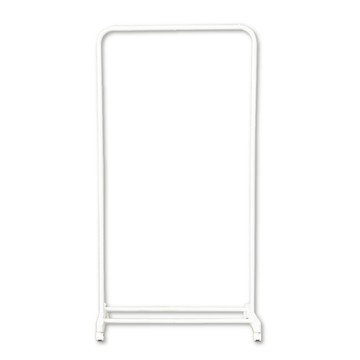 【拜爾家居】韓系單桿衣架-純淨白 台灣製造 ㄇ型衣架 簡約曬衣架 ㄇ型單桿衣架