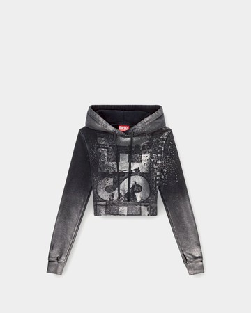 DIESEL 金屬感連帽衛衣 - M