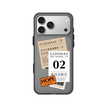iPhone 17 Pro Max Clear (相機按鈕) 酷墨灰 - 好日曆 GOODAY (星期安有限公司) - 宜日日好日