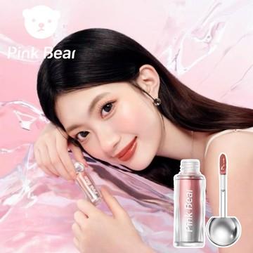 [快速出貨]【PINK BEAR 皮可熊】小燈泡唇蜜 保濕滋潤唇部 有色唇蜜 養護唇部同時美唇