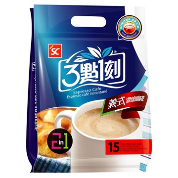 【3點1刻】義式濃縮咖啡2合1 15入/袋