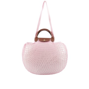 LONGCHAMP LE PLIAGE FILET 二用漁網包（粉色）_廠商直送