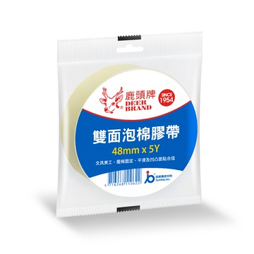 【史代新文具】鹿頭 48mm×5Y SPS7-48泡棉雙面膠帶(1盒6卷)