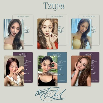 人氣爆款✨粉絲必收周子瑜solo周邊小卡aboutTZU專輯卡TZUYU SOLO專輯卡自印 追星必收 交換禮物