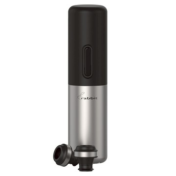 rabbit 電動抽真空器 + 酒塞 2個  黑色  1套