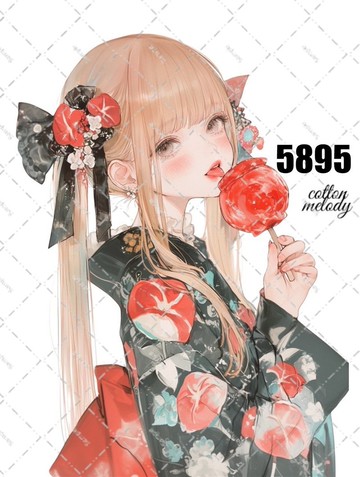 original sticker no.5895 人物貼紙 原創貼紙 人物插畫貼紙 女孩貼紙 原創人物貼紙