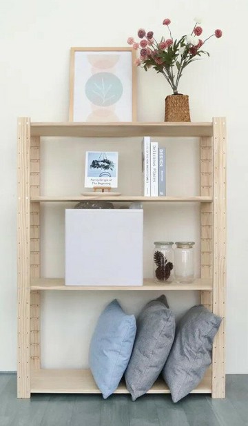 松木可續接四層架(密棚板)90x32.5x152cm