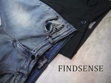 FINDSENSE 經典 打造 歐美 大破壞  破牛仔  破殺 牛王褲 破褲  牛仔 非SLP 愛迪達 NIKE