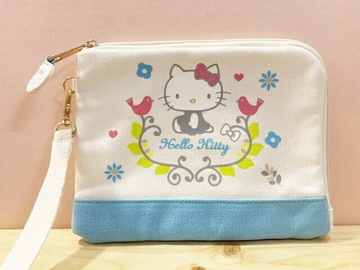 【震撼精品百貨】Hello Kitty 凱蒂貓 Hello Kitty日本SANRIO三麗鷗KITTY化妝包/筆袋-北歐*00516 震撼日式精品百貨