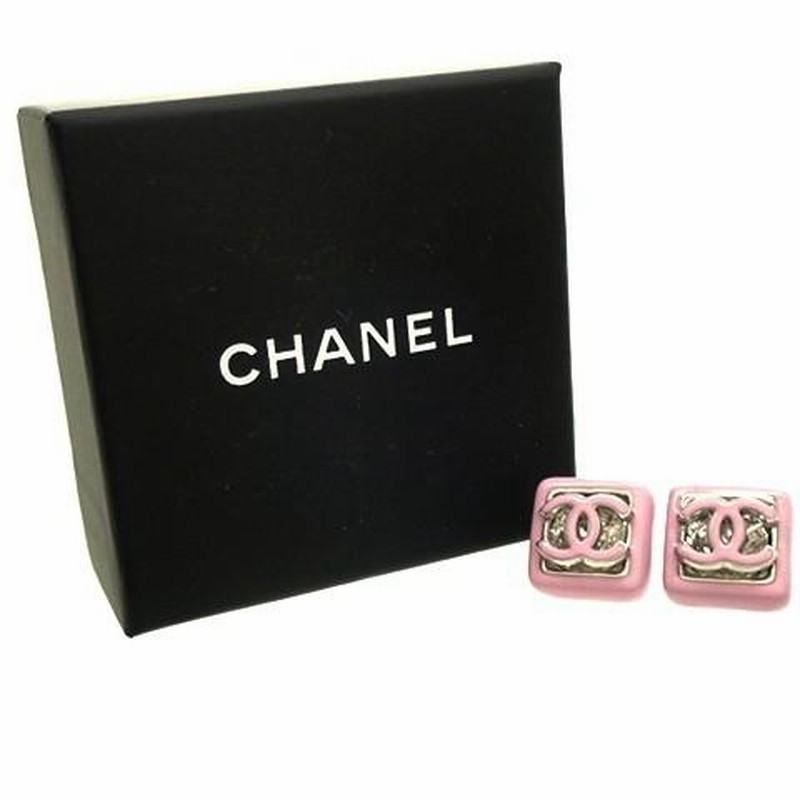 CHANEL(シャネル) スクエア型 ココマーク ピアス メタル