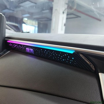 特惠促銷🌌卡羅拉雷凌汽車中控改裝氛圍燈ALTIS中控直接替換款幻彩氛圍燈對插無損